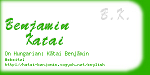 benjamin katai business card